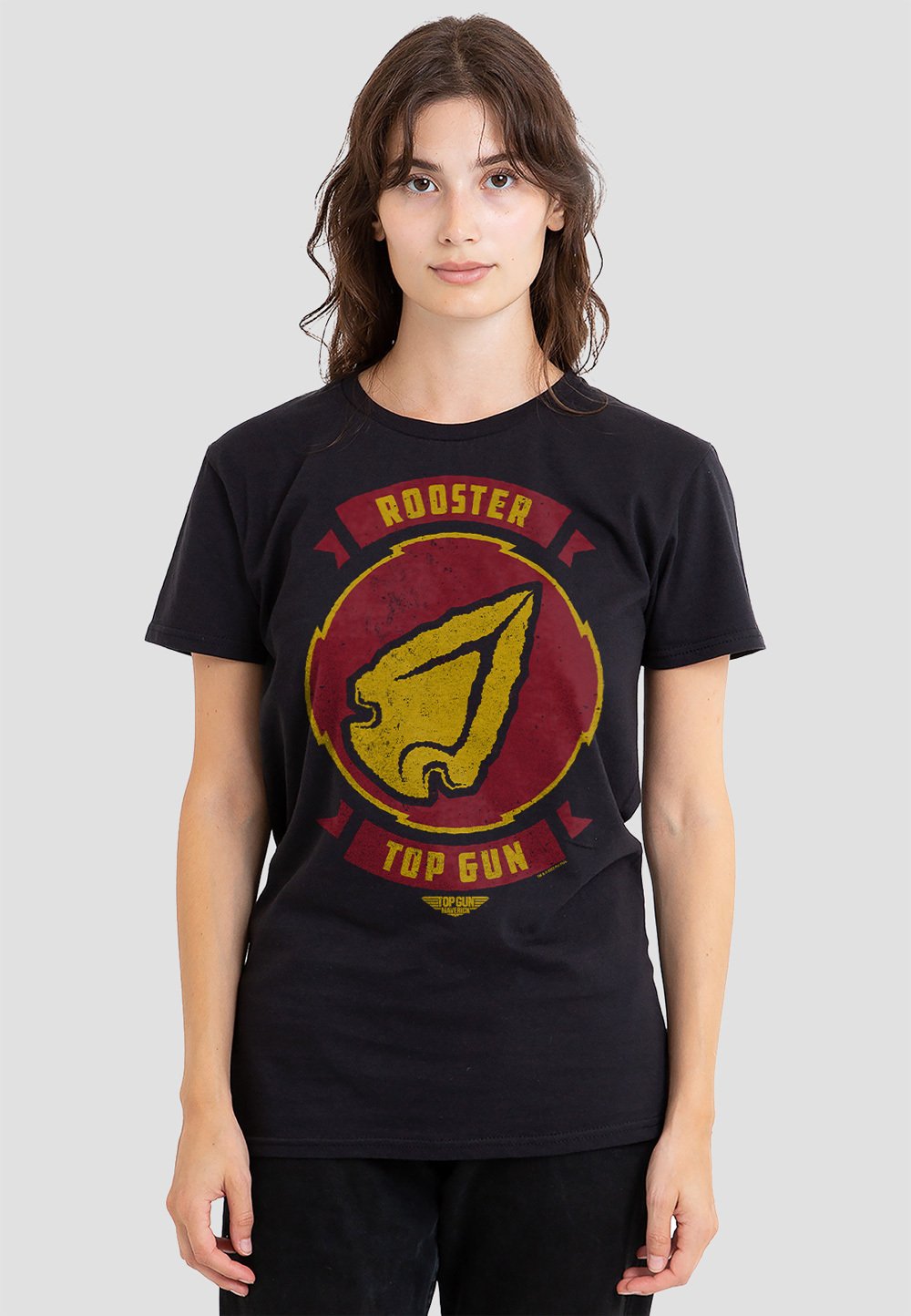 

Футболка с принтом TOP GUN MAVERICK ROOSTER CALL SIGN Cotton Soul, черный