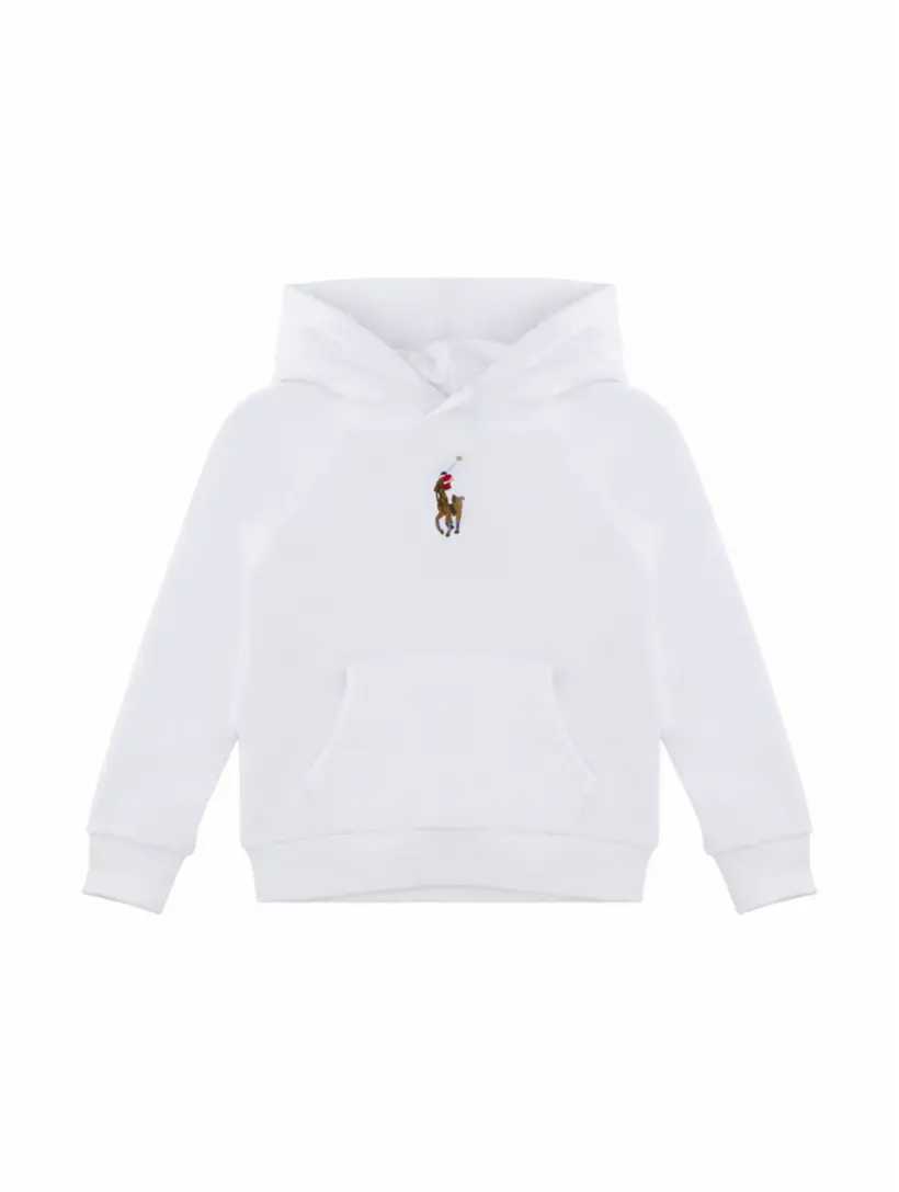 

Хлопковое худи с логотипом Ralph Lauren, белый