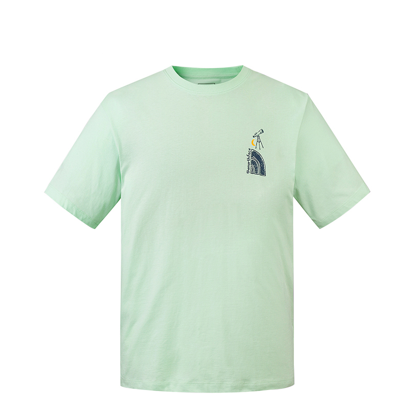 

Футболка унисекс светло-аквамаринового цвета THE NORTH FACE, Light Aqua Green