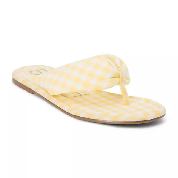 Женские сандалии-танкетки Gidget Beach By Matisse, цвет yellow gingham