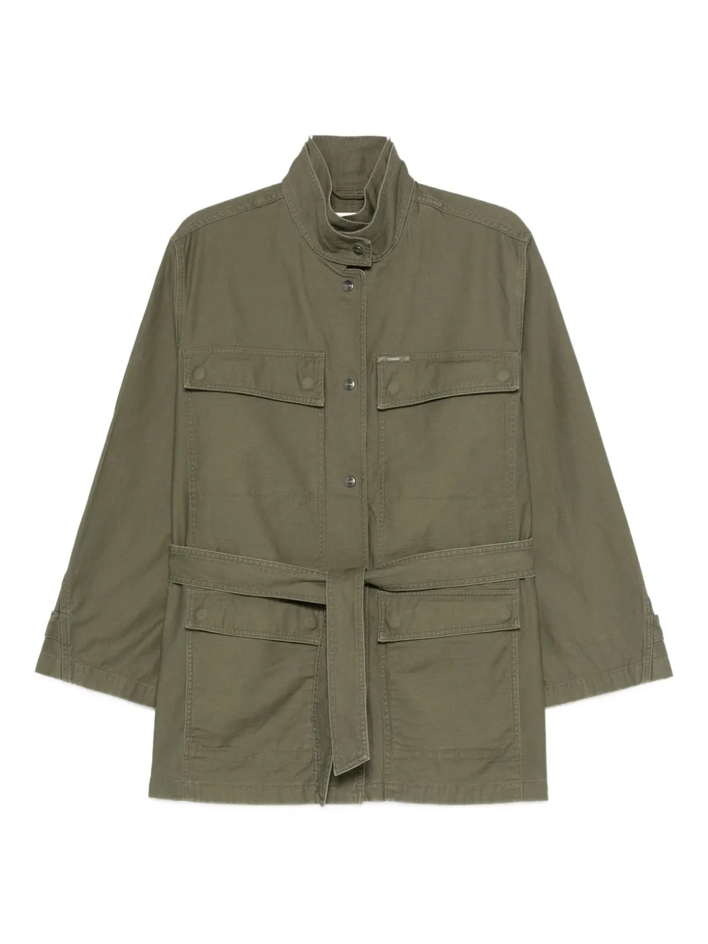 

Пальто из хлопка с поясом Closed, зеленый