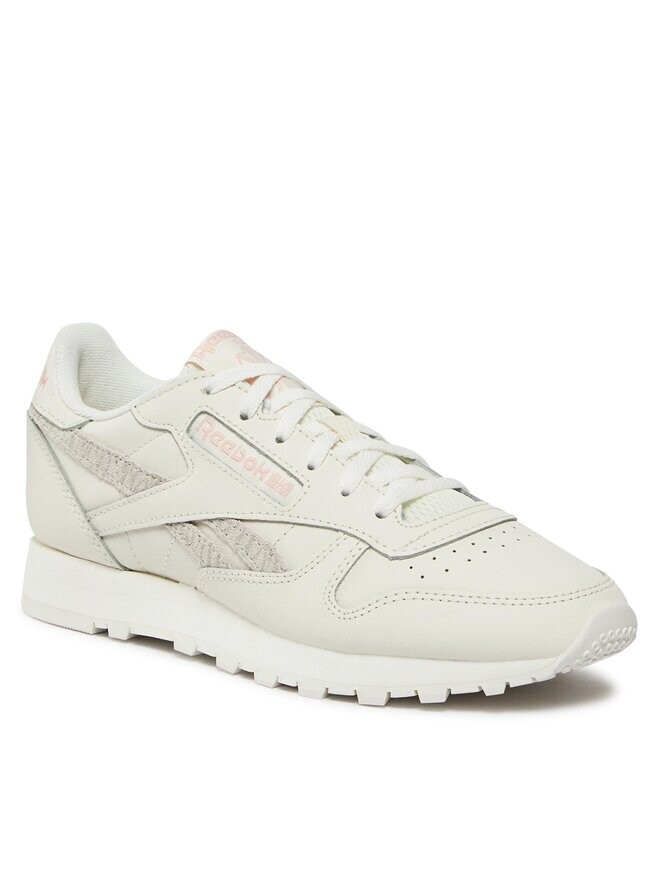 Кроссовки Reebok Classic Leather, экрю — фото 2