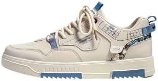 

Мужские модные кроссовки Fusecottc с заплатками - повседневные кеды с буквенным принтом, Apricot