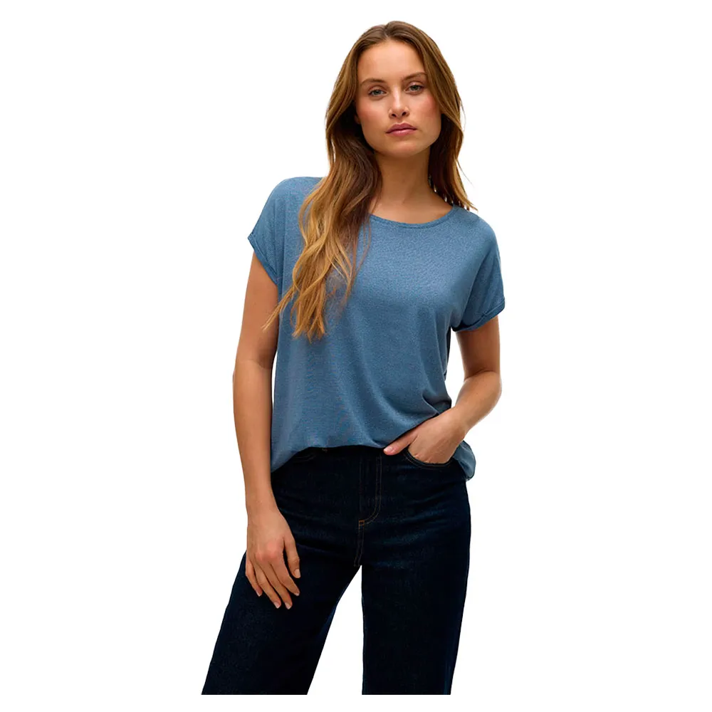 

Футболка с коротким рукавом Vero Moda Lava Glitter Stripe, синий