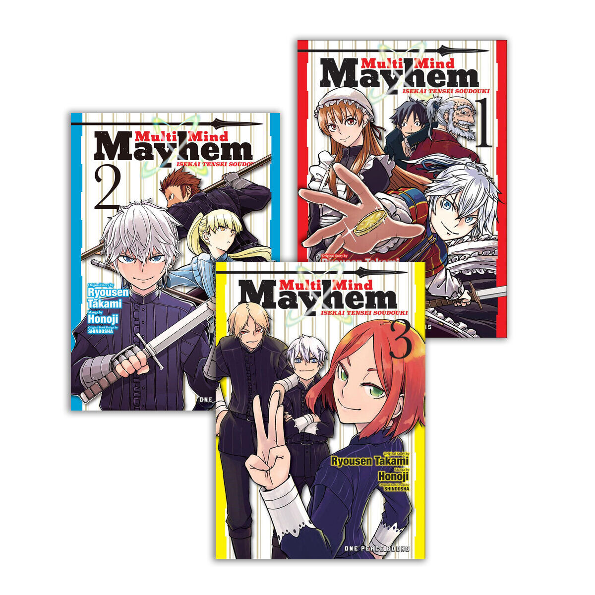 

Манга Multi-Mind Mayhem Isekai Tensei Soudouki Manga (1-3) Bundle