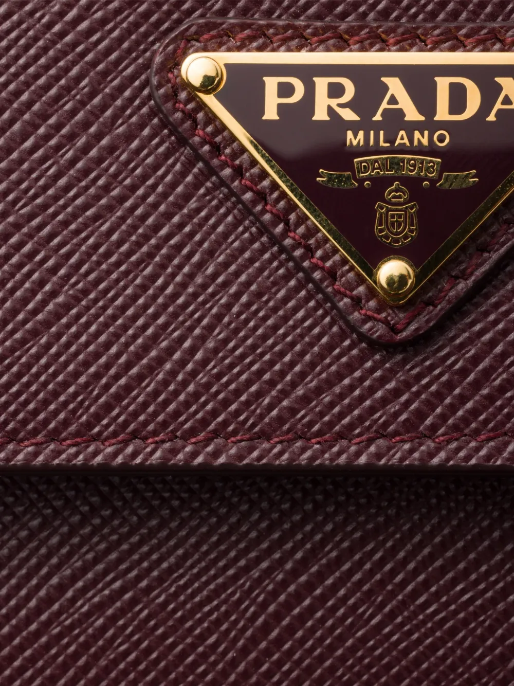 Кожаная сумка на плечо Prada, фиолетовый — фото 4
