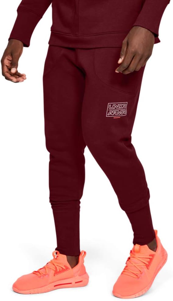 

Under Armour мужские базовые флисовые джоггеры, Red/ Cordova