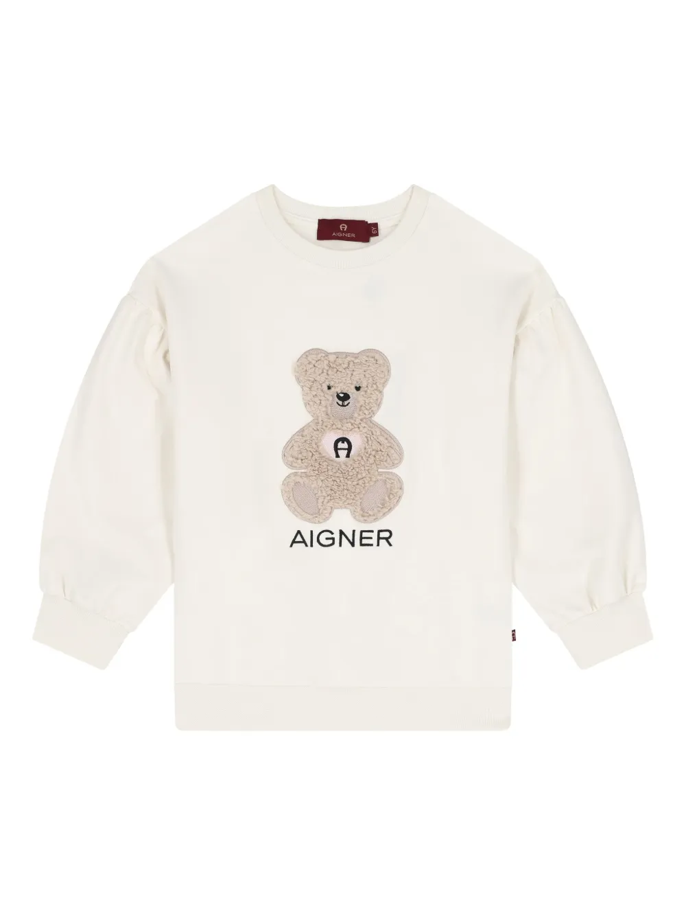 

Толстовка с длинными рукавами и плюшевым мишкой Aigner Kids, белый