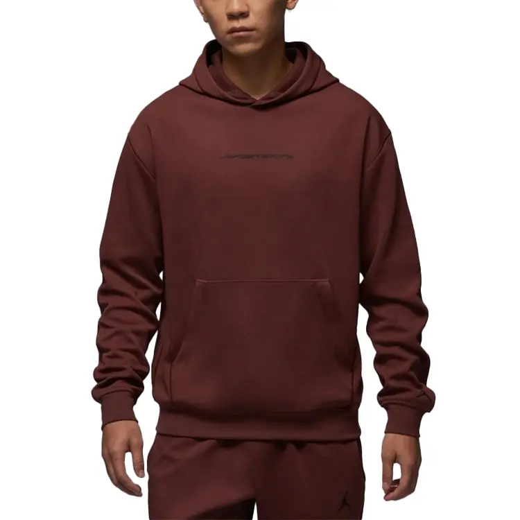Спортивная худи с капюшоном для мужчин Fleece Dri-FIT Jordan, коричневый — фото 3