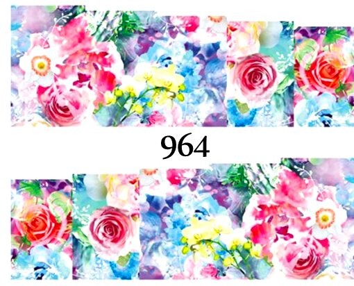 

Водные наклейки для ногтей - №964, Raisin