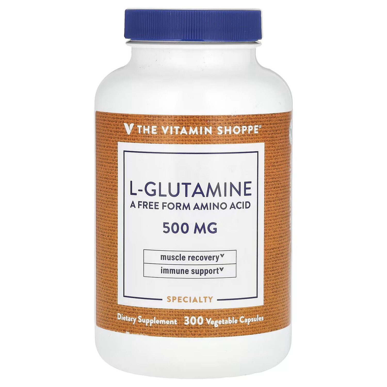 

L-глютамин, 500 мг, 300 растительных капсул The Vitamin Shoppe