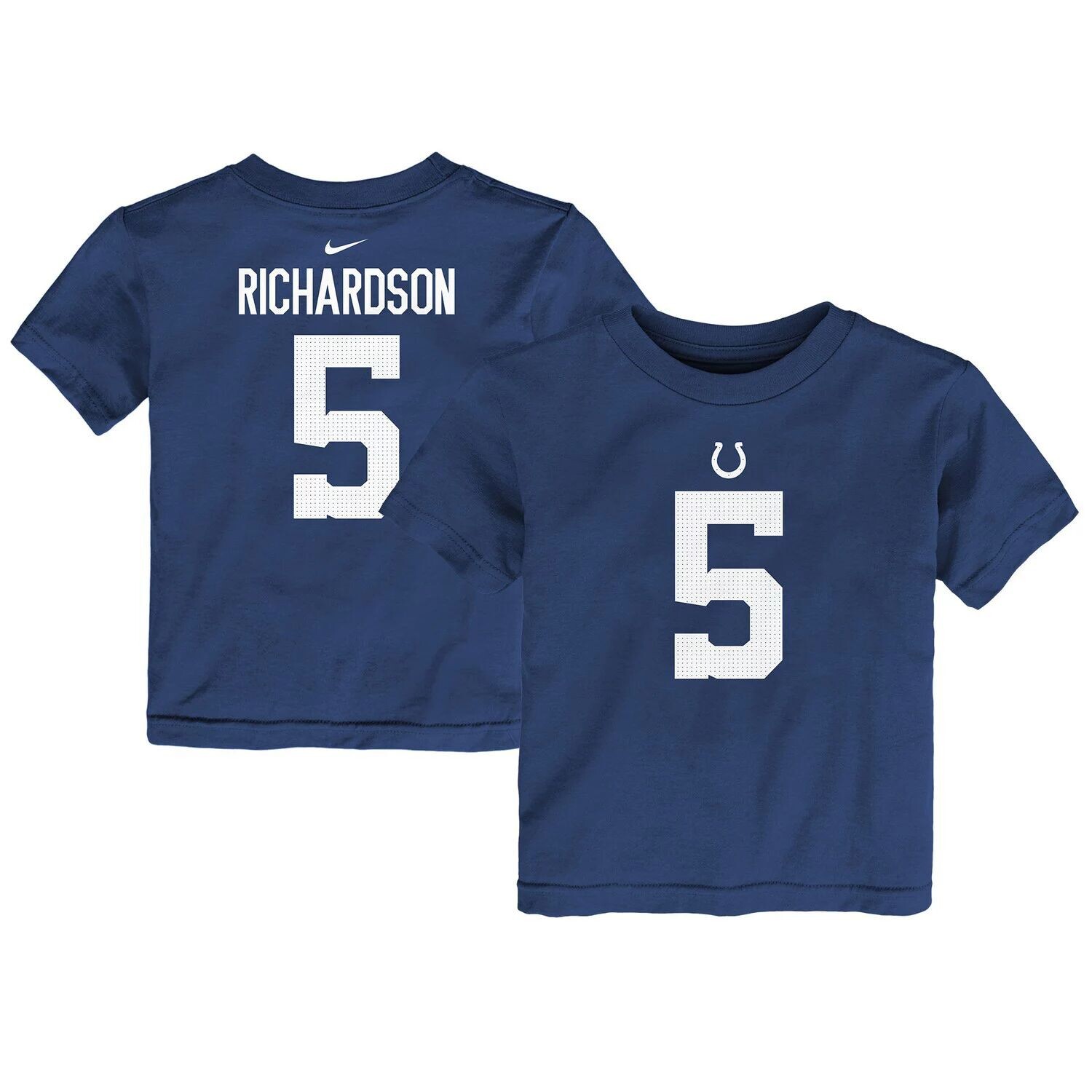 Футболка с именем и номером игрока Nike Anthony Richardson Royal Indianapolis Colts 2023, выбор первого раунда драфта НФЛ Nike