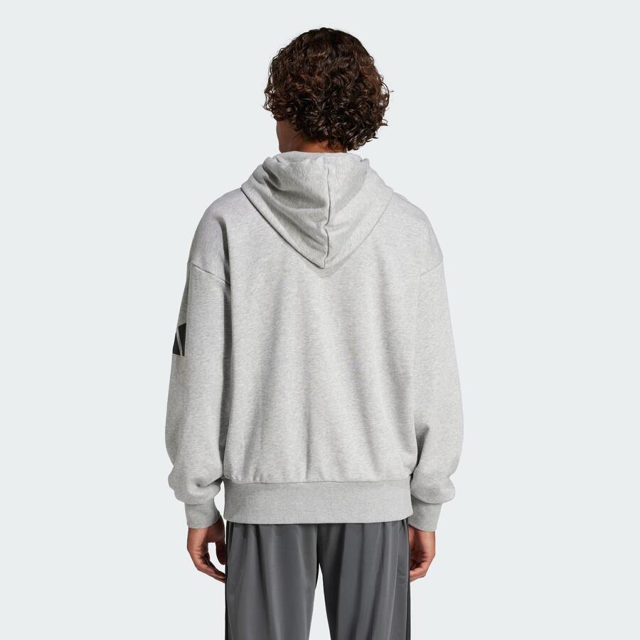 ADIDAS Свободная толстовка Essentials с логотипом в виде трех полосок из французского трикотажа — фото 3