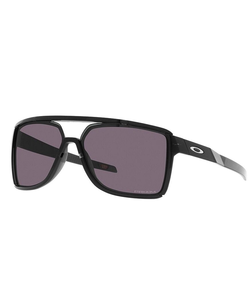 

Мужские прямоугольные солнцезащитные очки Oakley Castel OO9147 63 мм, черный