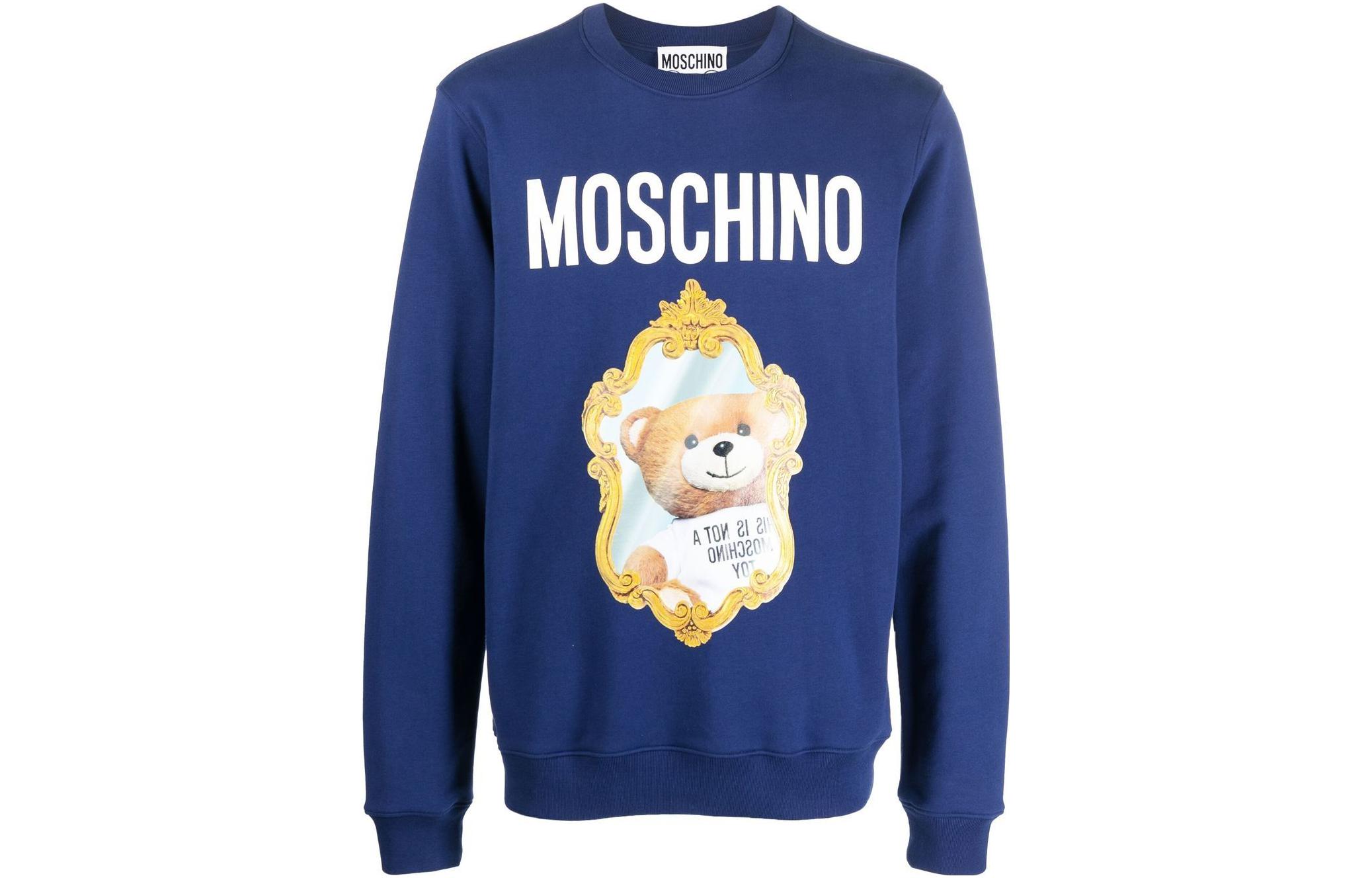 

MOSCHINO Свитшот мужской синий