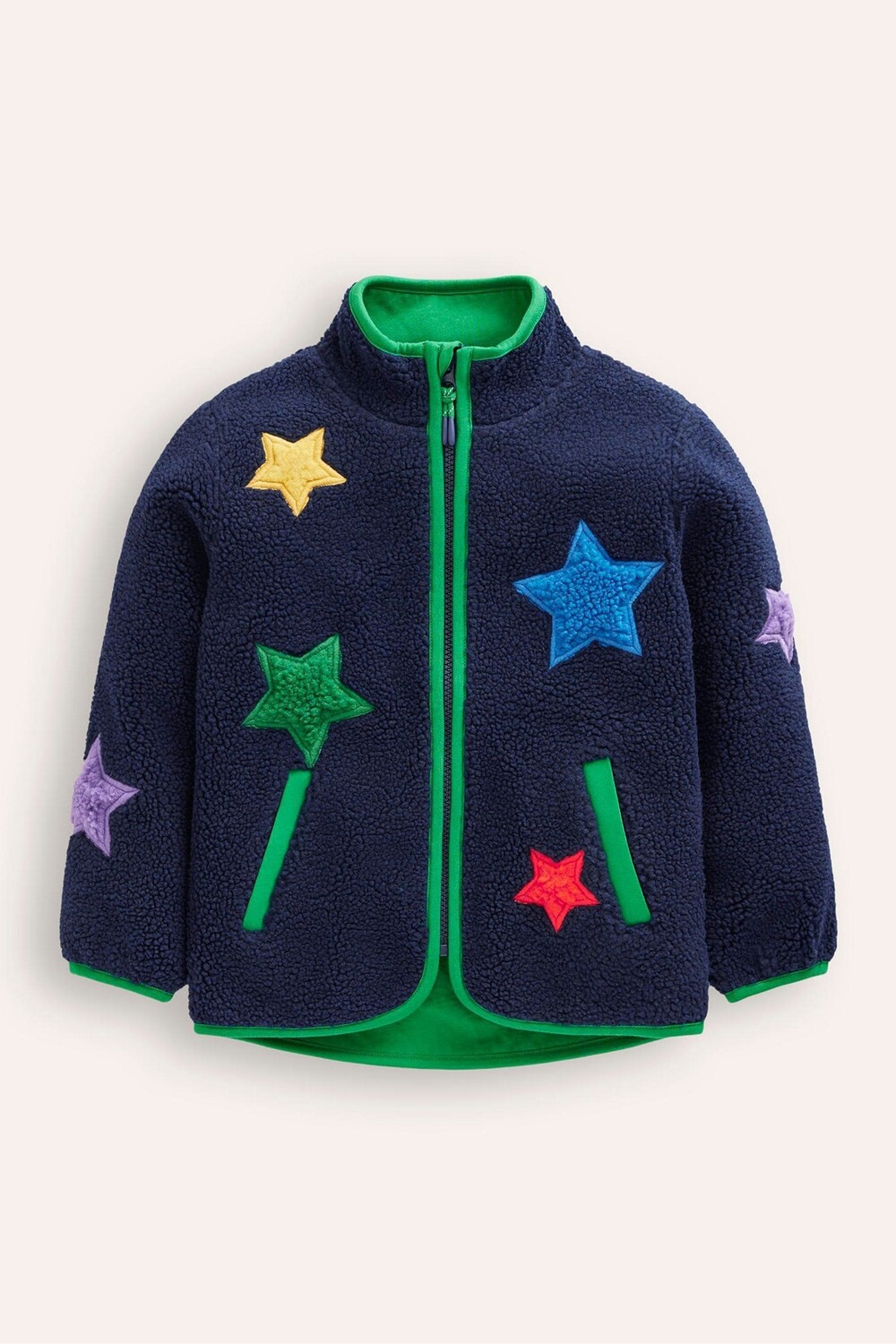 

Уютная куртка из борга Boden, синий