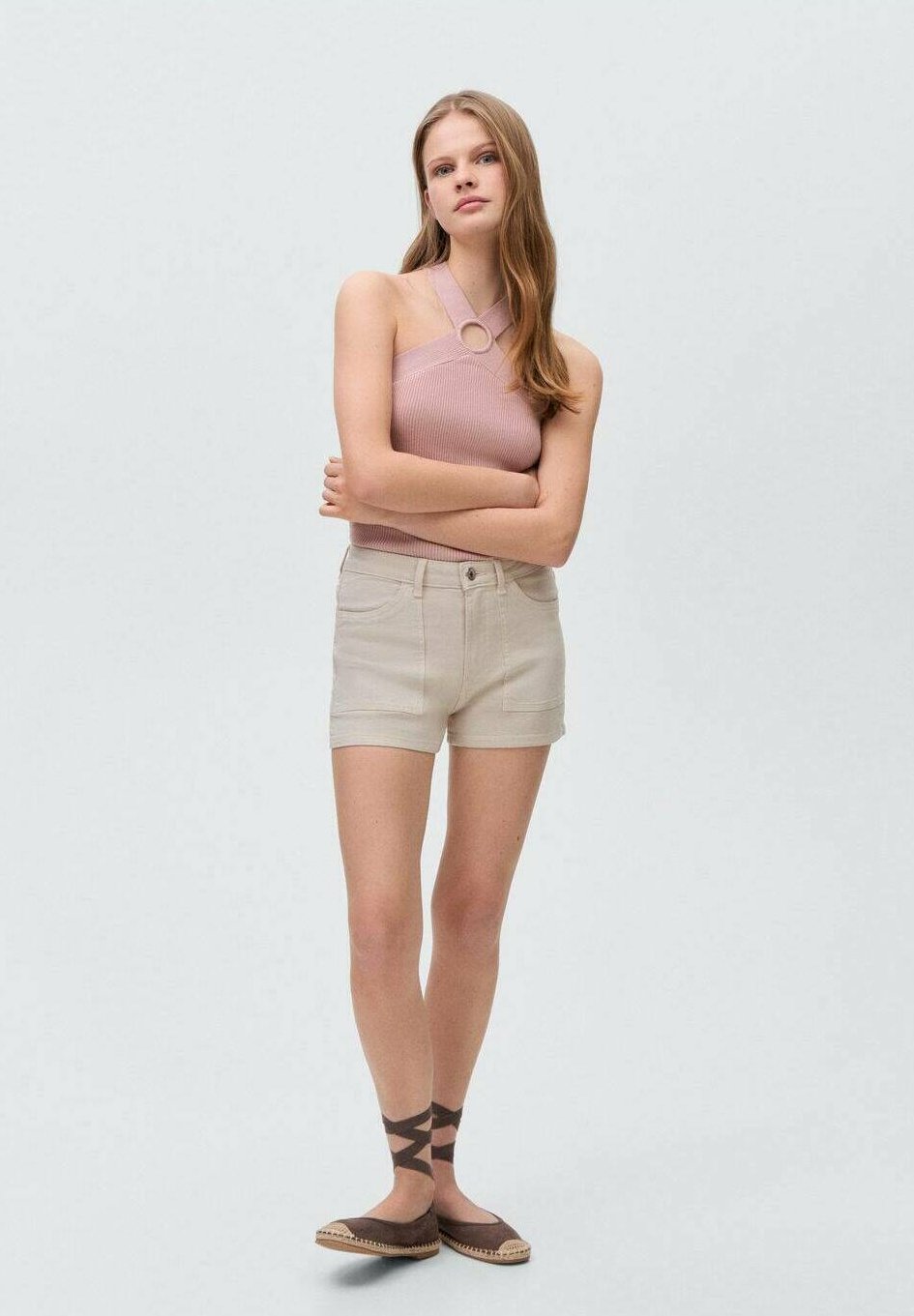 

Топ ELENA Mango Kids, серый