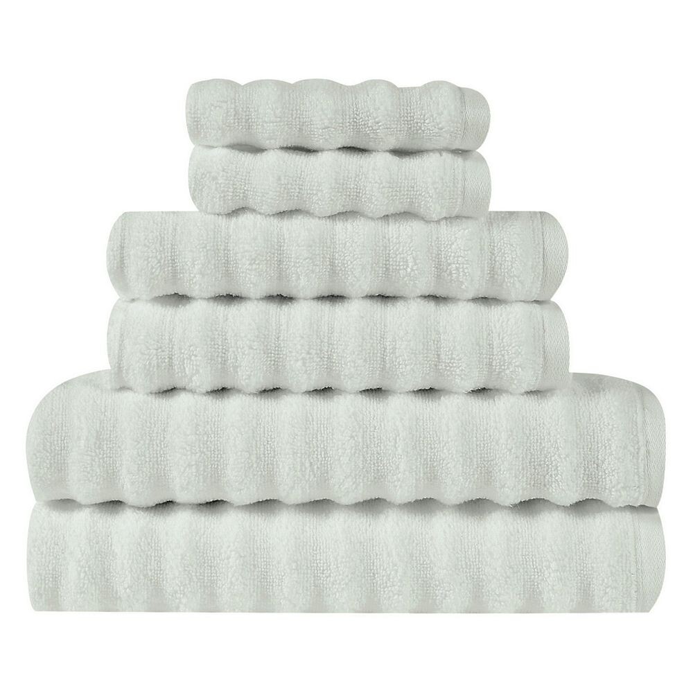 

Набор полотенец в рубчик London Fog, 6 шт. Zero Twist, цвет Light Gray