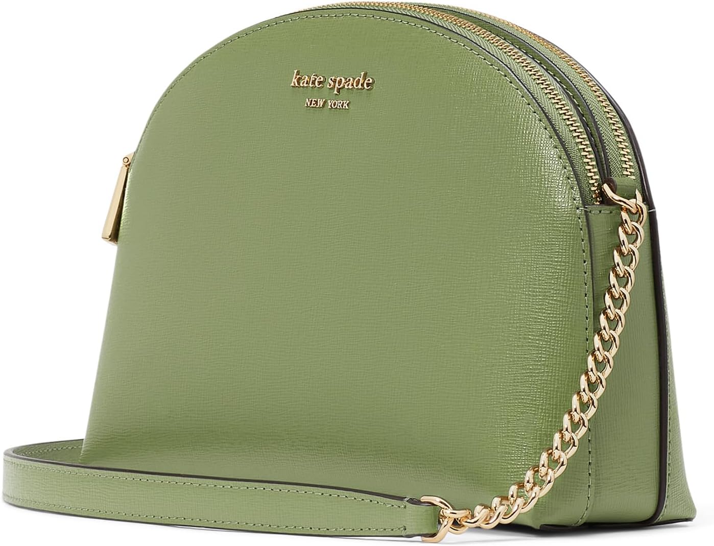 

Сумка кросс-боди Kate Spade New York Morgan Saffiano Leather Double Zip Dome Crossbody, цвет Cedar Stand