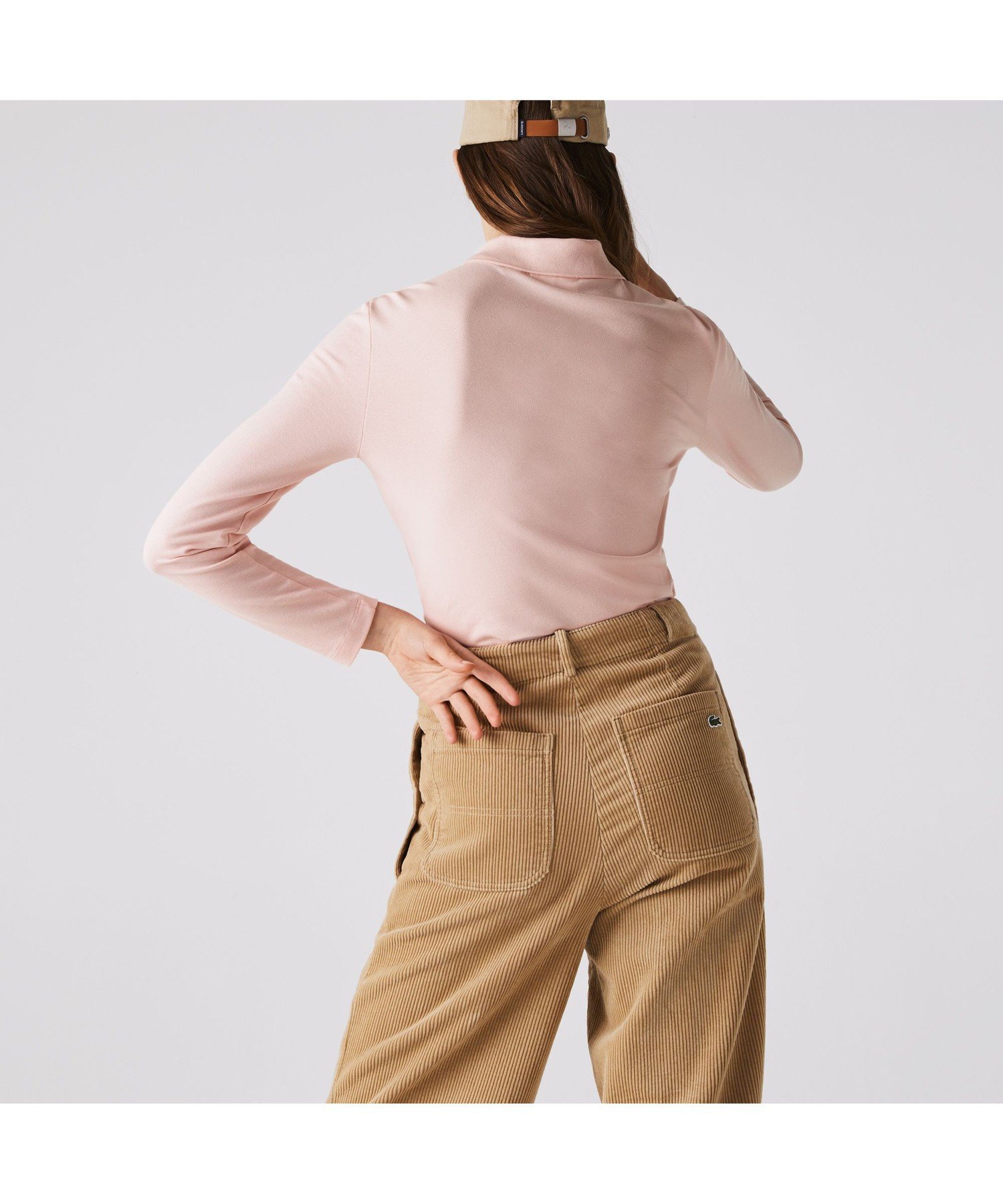 Рубашка-поло LACOSTE с длинным рукавом, Light Pink