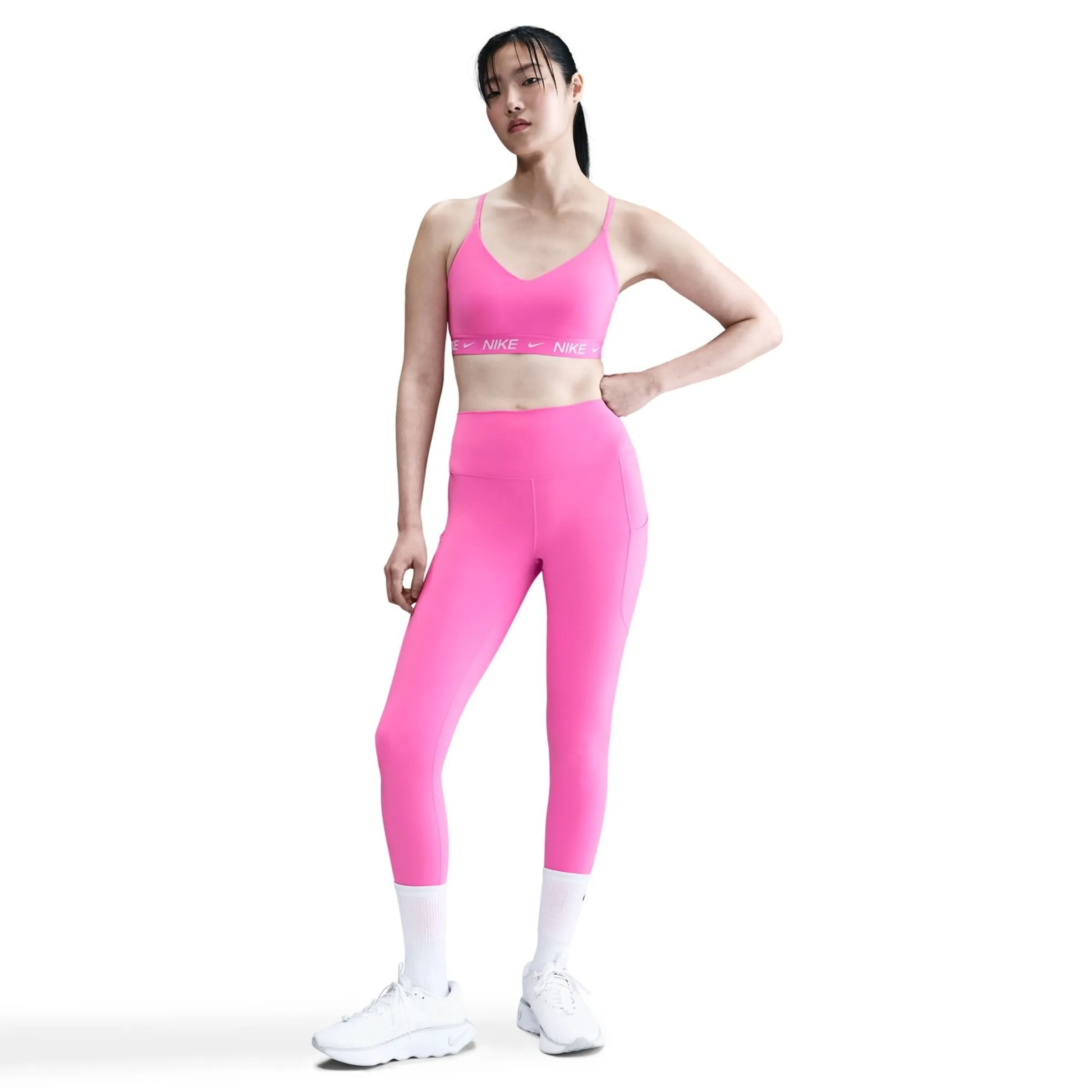 

Женский топ Indy Легкая поддержка Nike, розовый