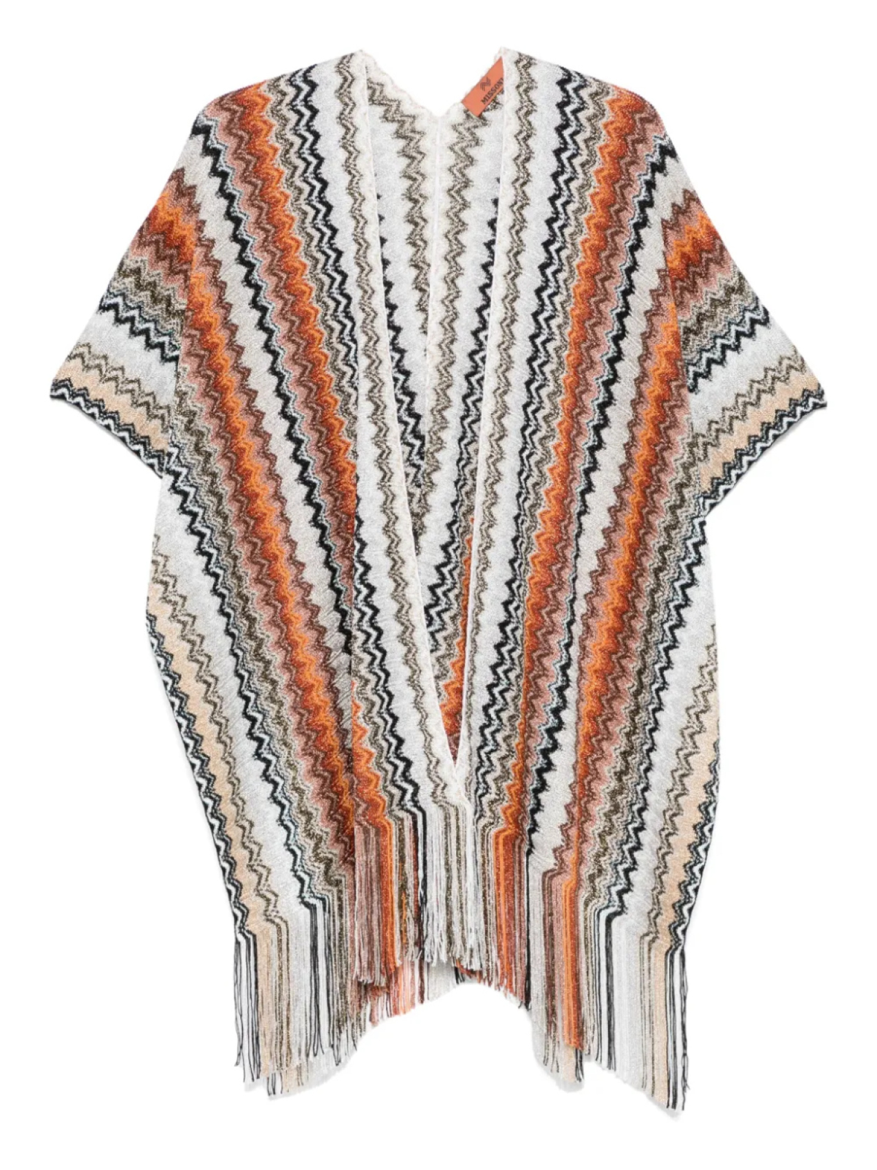 

Кейп с узором зигзаг Missoni, черный
