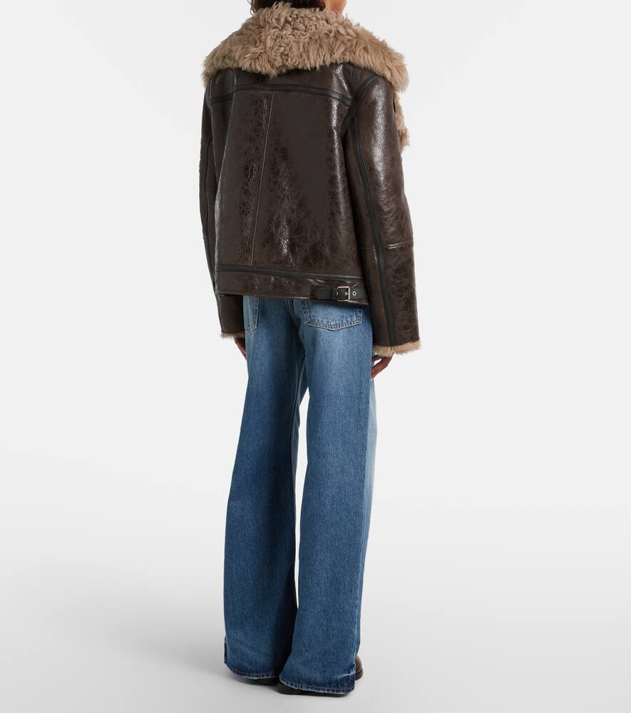 Джинсы с высокой талией и широкими штанинами Acne Studios, Mid Blue — фото 3