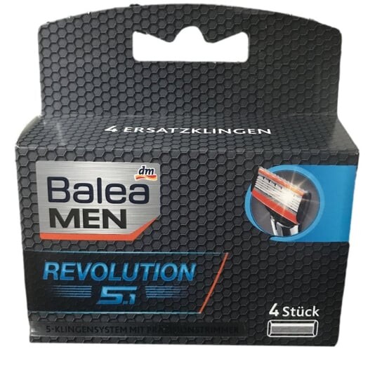 

Вставка для бритвы, 4 шт. Balea, Men Revolution