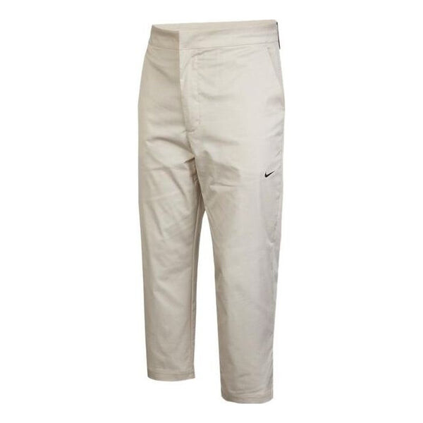 

Брюки men's solid color straight slim fit woven casual long pants/trousers white Nike, мультиколор