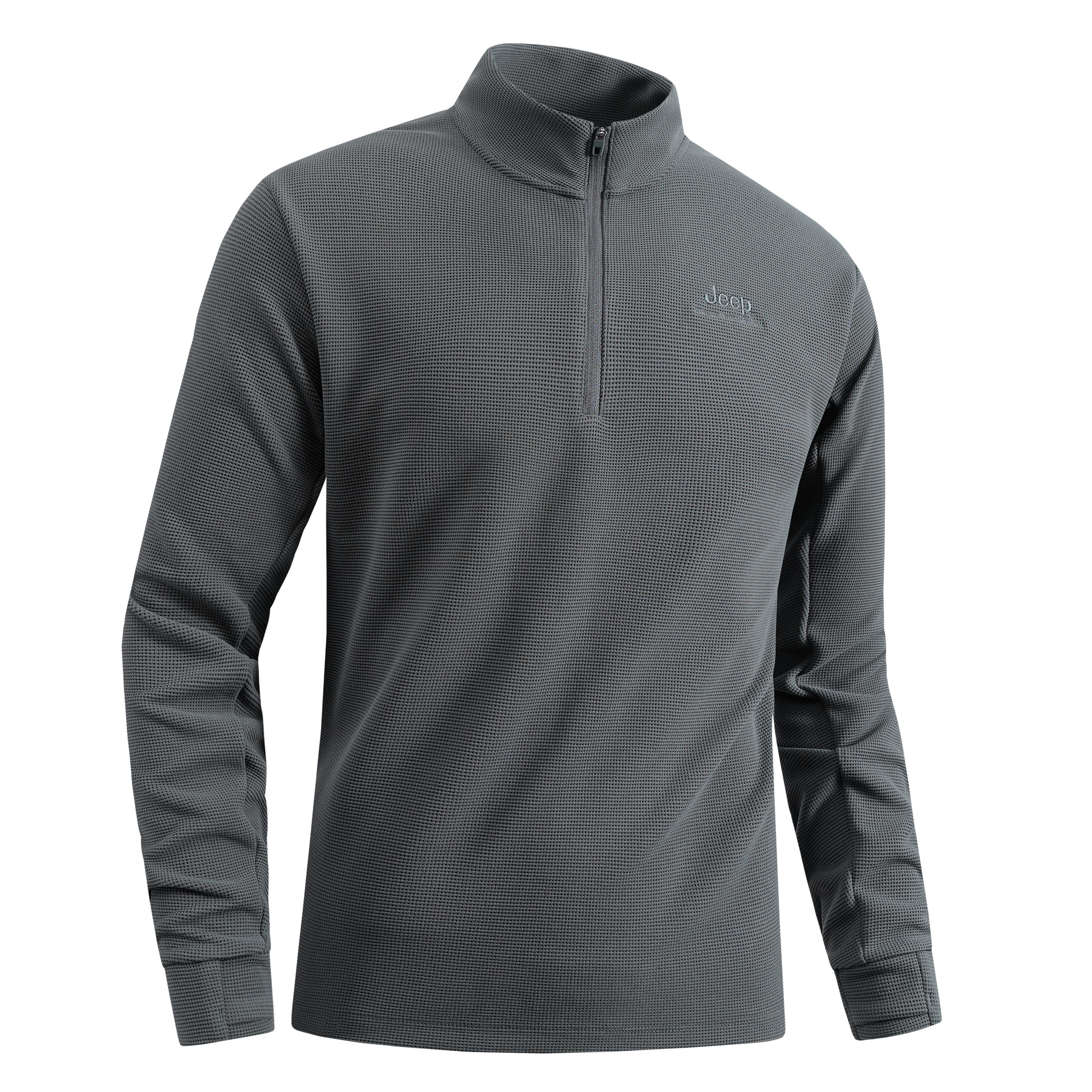 

Футболка Unisex Stand Collar Moderate Straight Fit Jeep, темно-серый