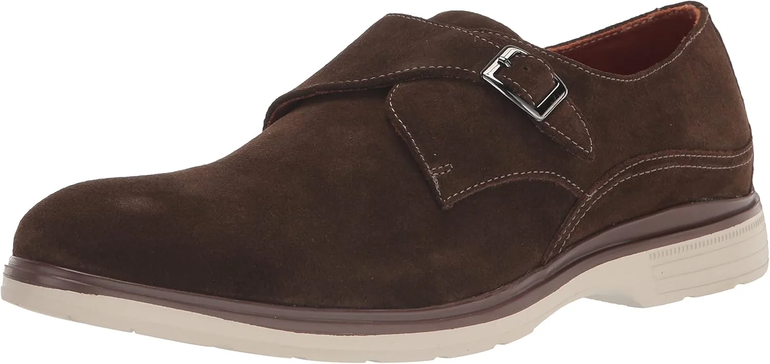 Туфли-монки Stacy Adams Taylen Monk Strap Monk Buckle Shoe, коричневый