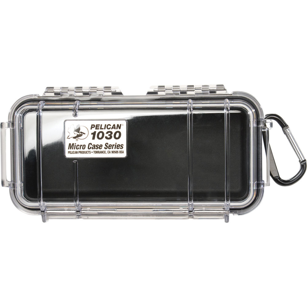

Чехол Pelican 1030 Micro (прозрачный черный с цветной подкладкой)