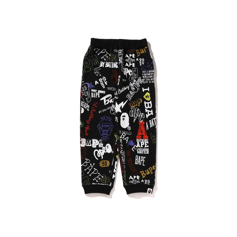 SS24 Повседневные брюки детские A BATHING APE, черный BKX — фото 2
