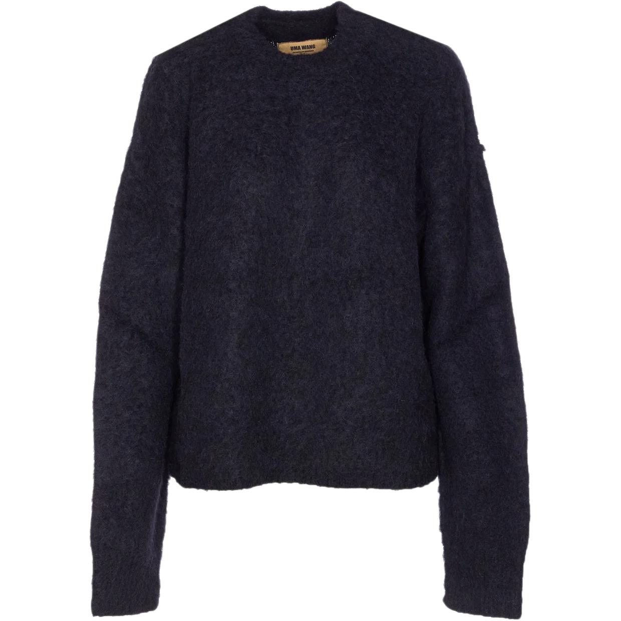 

Вязаный свитер с круглым вырезом UMA WANG, синий