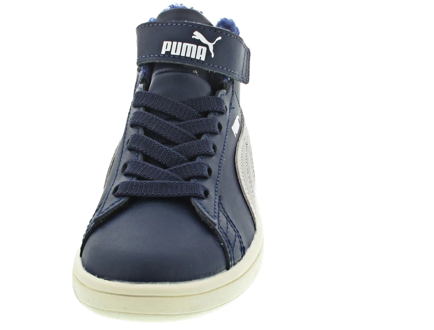 Сникерсы высокие Smash v2 Mid L Fur V PS Puma, синий — фото 4