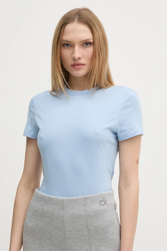 

Хлопковая футболка Calvin Klein, синий