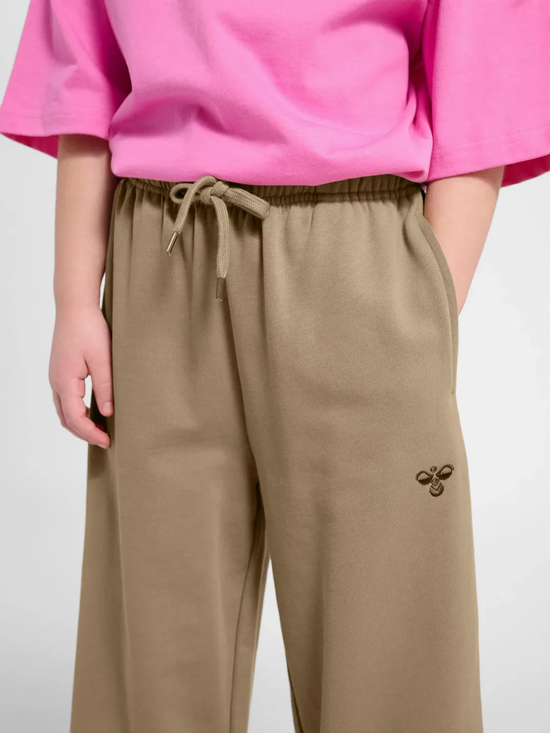 Спортивные штаны, детские, Hummel, серебристо-норковый — фото 4