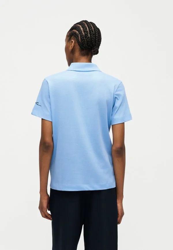 Рубашка поло Lacoste Light Blue, Классическая, Голубая — фото 4