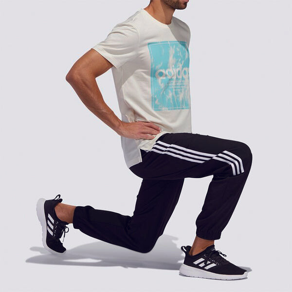 Спортивные штаны Men's adidas 3S WVN PT Sports Stylish Black Pants, черный — фото 4