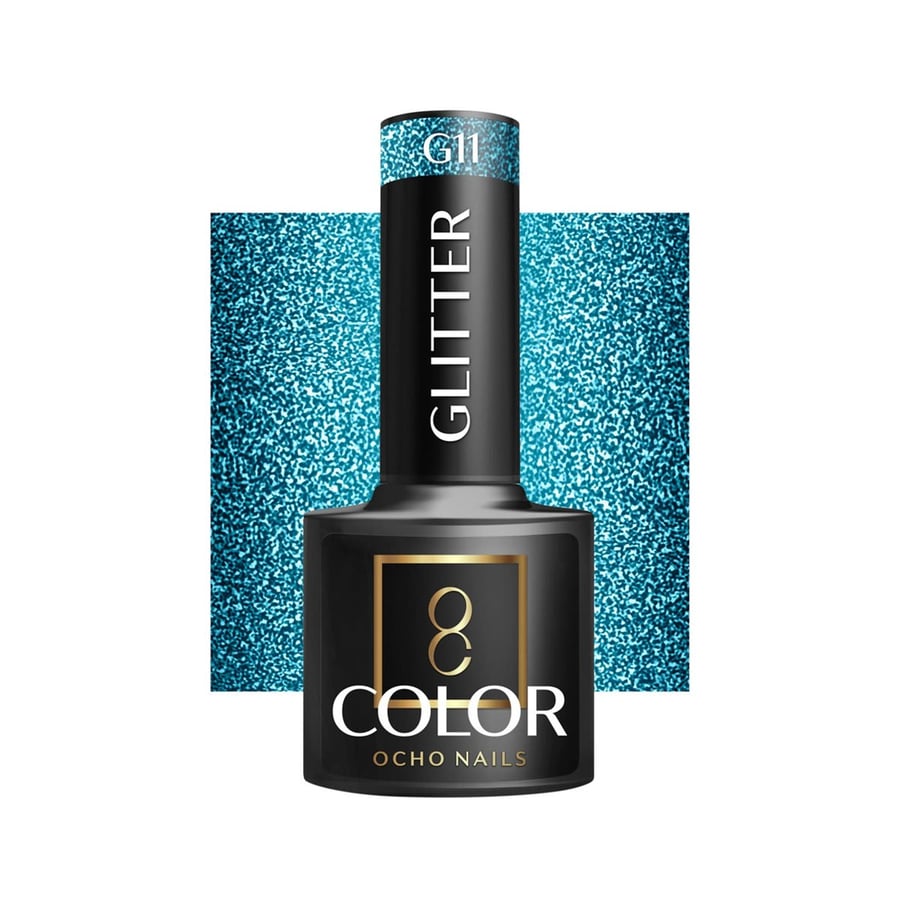 

OCHO NAILS Гибридный лак для ногтей с блестками G11 -5 г Active Shop