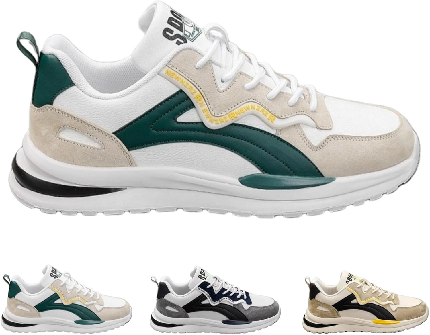 

Женская мода Y2K массивные кроссовки, мужские ретро беговые кроссовки, удобная повседневная обувь для прогулок, модный стиль «папа» Macefil, зеленый