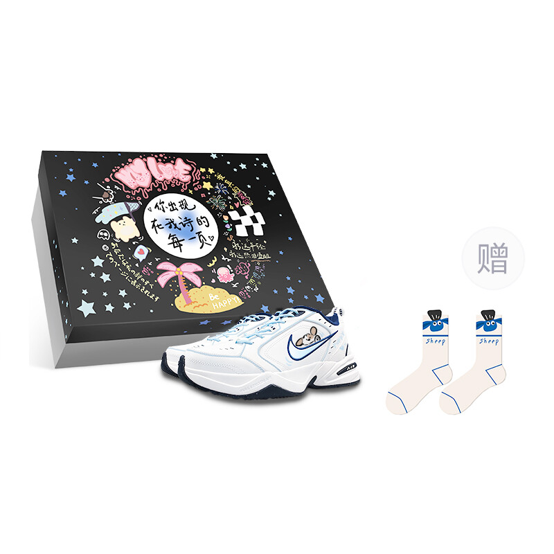 

Кроссовки Air Monarch 4 Chunky унисекс с низким верхом белого/синего цвета Nike, белый