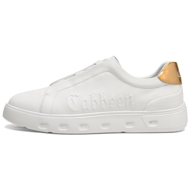 

Мужские дышащие низкие кроссовки для скейтбординга Cabbeen, White