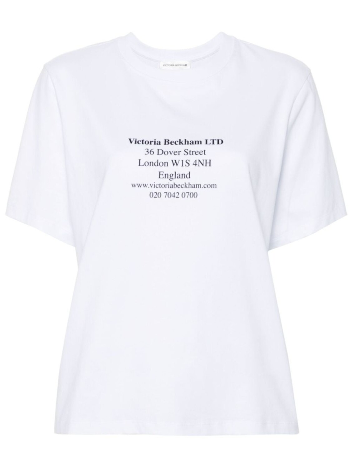 

Victoria Beckham футболка из хлопка с адресом, белый