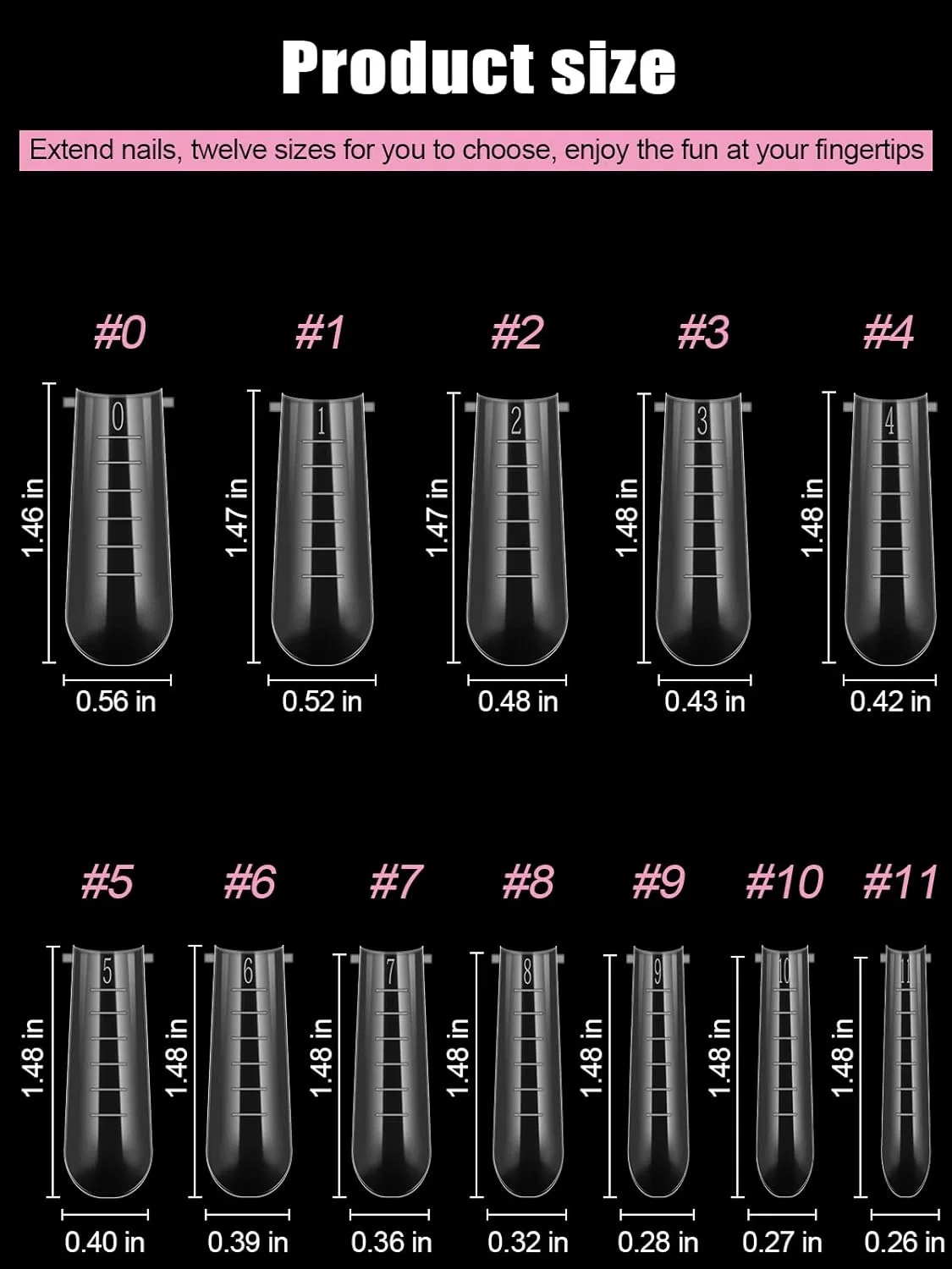 Набор форм для наращивания ногтей Kalolary Dual Nail System 120 шт. Kalolary — фото 4