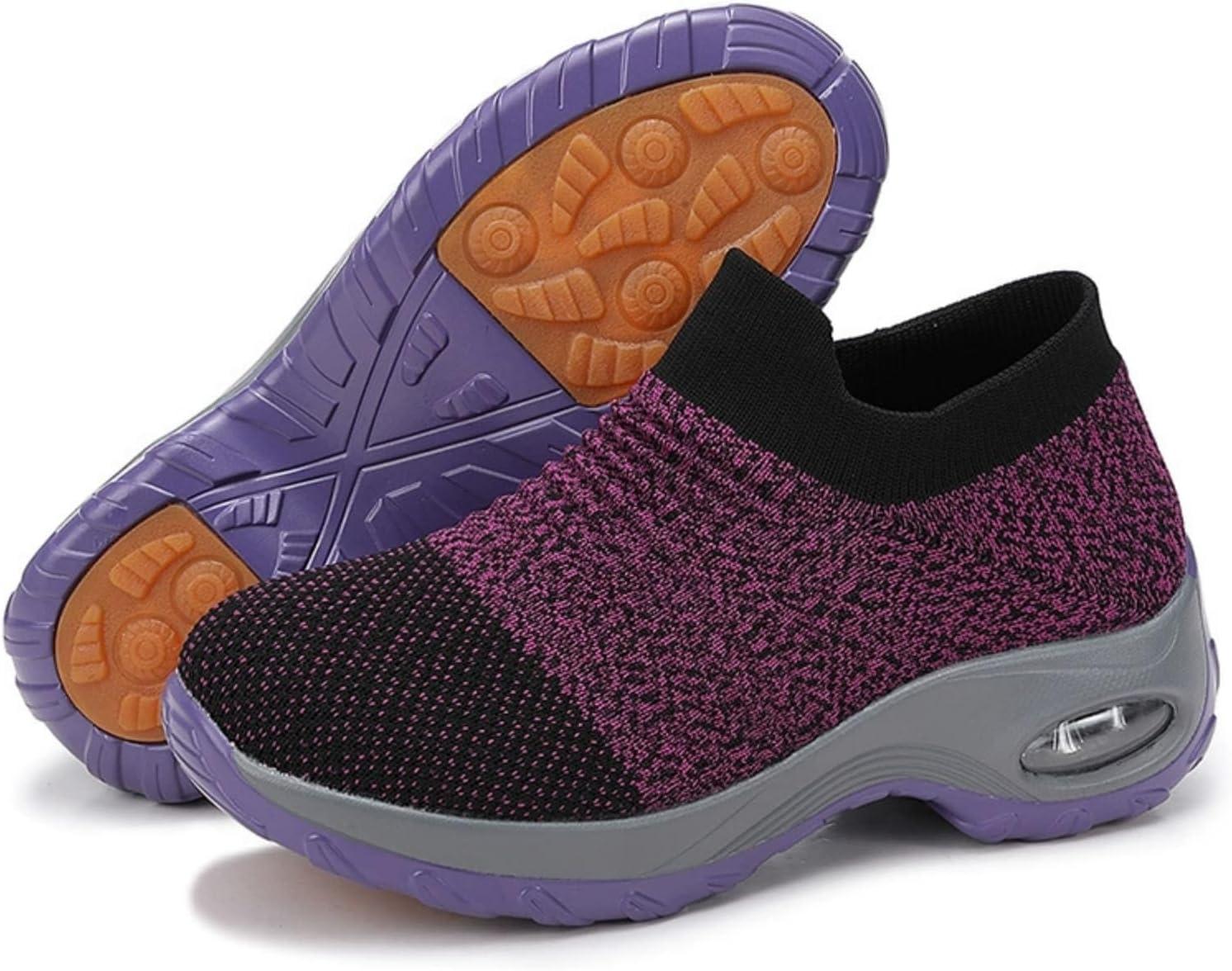 

Женские кроссовки Canbebig для ходьбы, носки, сетчатые, слипоны, с поддержкой свода, воздушной подушкой, рабочие, обувь для медсестер, с платформой, комфортные, ортопедическая обувь, дышащий вязаный верх, Multicolor 06