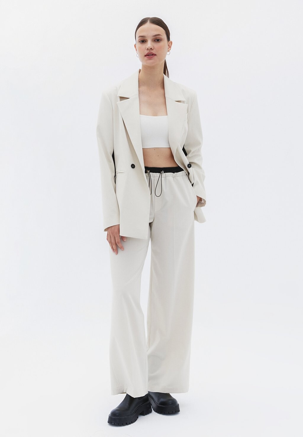 

Брюки WIDE LEG OXXO, цвет Mottled Grey