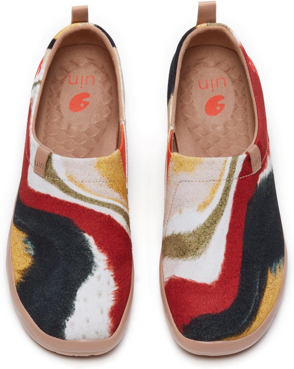 

Мужские лоферы UIN, раскрашенные туристические туфли, слипоны для прогулок, повседневные легкие удобные модные кроссовки Toledo Destination, Wavy Coastline