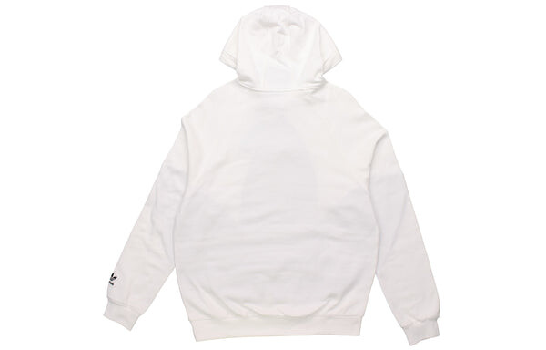 Толстовка men's originals large logo drawstring white Adidas, белый — фото 2