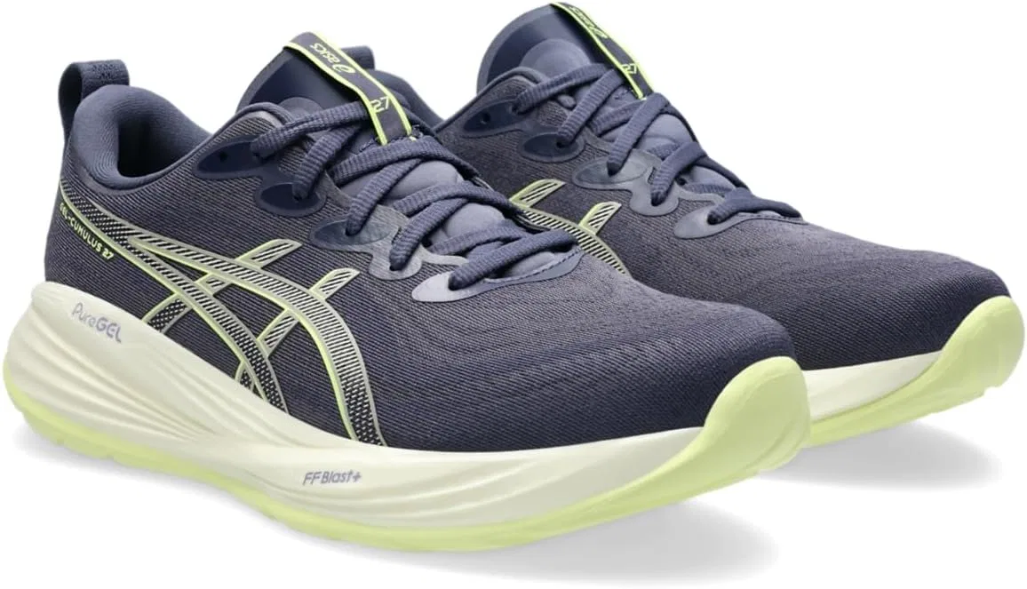 Женские кроссовки ASICS Gel-Cumulus 27, Indigo Fog Lucid Yellow — фото 2